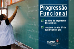 Progressões de professores serão pagas em novembro. Foto:SEED