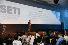 O superintendente de Ciência, Tecnologia e Ensino Superior Aldo Bonna, participa nesta sexta-feira (01),  do encontro de capacitação Governo 5.0 no Hotel Rafain Palace & Convention, em Foz do Iguaçu. Foz do Iguaçu, 01/11/2019 -  Foto: Geraldo Bubniak/AEN