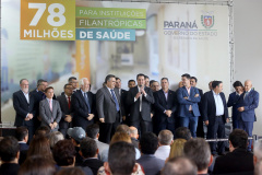 O governador Carlos Massa Ratinho Junior autorizou nesta terça-feira (3) o repasse de R$ 78 milhões para hospitais filantrópicos. Os recursos são destinados a obras (R$ 44,5 milhões) e equipamentos (R$ 33,5 milhões). É o maior pacote financeiro unificado da história às instituições, que atendem mais de 50% dos pacientes do Sistema Único de Saúde (SUS) no Paraná. Curitiba,03/12/2019 Foto:Jaelson Lucas / AEN