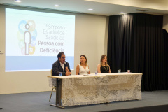 As Secretarias de Estado da Saúde e Justiça promoveram nesta terça-feira (03), em Curitiba, o 1º Simpósio Estadual da Pessoa com Deficiência, como partes das atividades do Dia Internacional da Pessoa com Deficiência, instituída pela ONU. Foto:SESA