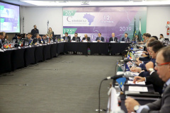 O secretário especial da Fazenda, Waldery Rodrigues Junior, presidente do Conselho Nacional de Política Fazendária (Confaz), afirmou nesta sexta-feira (13), durante reunião da entidade, em Curitiba, que a proposta de reforma tributária a ser apresentada pelo governo ao Congresso vai contribuir para pacificar a questão da guerra fiscal entre os Estados. Foto:Jaelson Lucas / AEN