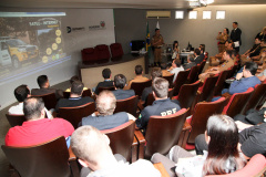 O Departamento de Trânsito do Paraná (Detran-PR) junto com a Polícia Militar do Paraná (PMPR), lançaram a nova versão do Sistema Bateu Urbano e do novo Sistema Bateu Rodoviário. Foto: Ari Dias/AEN