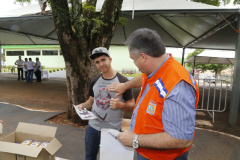 O município de Quinta do Sol, que está em epidemia e com 179 casos confirmados da doença, recebeu o secretário de Estado da Saúde, Beto Preto, que falou com a comunidade, profissionais de saúde sobre a importância de ações e mutirões de limpeza e eliminação de criadouros do mosquito.Foto: Gilson Abreu/AEN