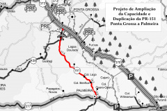 DER analisa propostas para projeto de duplicação da PR-151. 