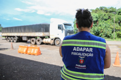 ADAPAR - Posto de Fiscalização de Trânsito Agropecuário. Barracão, 15/01/2020 -  Foto: Geraldo Bubniak/AEN