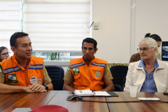 A Defesa Civil realizou nesta quarta-feira (22) videoconferência sobre a instalação de gabinetes de crise e decretação de situação de emergência para representantes de municípios de todas as regiões do Paraná. Foi na sede da Secretaria da Saúde do Paraná, como parte das ações do Comitê Intersetorial de Controle da Dengue.Foto:SESA