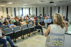 Portos do Paraná realizou reuniões com Anvisa, Marinha, Regional de Saúde, Samu, Hospital Regional do Litoral, empresas, armadores e operadores portuários, sobre o novo coronavirus. Foi ressalta importância dos planos de contingência e da articulação entre órgãos para o enfrentamento da doença. Foto Claudio Neves / Portos do Paraná