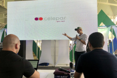 Esse e mais 16 projetos inovadores foram apresentados no Pitch Day Celepar.
Foto: Divulgação/Celepar