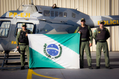 Em apoio a uma operação de inteligência no Nordeste Brasileiro, o Batalhão de Polícia Militar de Operações Aéreas (BPMOA) enviou um helicóptero e uma equipe neste domingo (09/02) para atuar em conjunto com as forças de segurança pública estadual e federal que já operam na região. Curitiba, 09/02/2020  -  Foto: Divulgação SESP