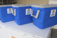 O Programa Leite das Crianças, do Governo do Estado, recebeu 700 caixas térmicas e 176 freezers para os pontos de distribuição e redistribuição. Os equipamentos estão sendo transportados ao longo desta semana para os núcleos regionais da Secretaria de Estado da Agricultura e do Abastecimento, que encaminharão aos municípios conforme a necessidade de cada um.  -  Curitiba, 13/02/2020  -  Foto: Gisele Barão/SEAB