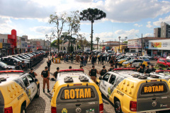 São José dos Pinhais, 22 de outubro de 2019. Operação Frente Brasil. - Foto: Soldado Ismael Ponchio