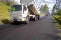 O Departamento de Estradas de Rodagem do Paraná (DER/PR) está atuando em quatro rodovias da região Noroeste, próximas ao Rio Paranapanema, divisa com São Paulo.  -  Foto: Divulgação DER