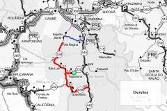 A PR-445 será interditada na quinta-feira (27), das 08h30 às 18h para detonação de rochas próximo ao quilômetro 54, perto de Irerê, distrito de Londrina, na região Norte do Estado. O bloqueio do trecho será total, entre o entroncamento com a PR-532 (próximo ao distrito) e o acesso à Estrada da Cegonha (próximo a Londrina).  -  Curitiba, 21/02/2020  -  Foto: Divulgação DER
