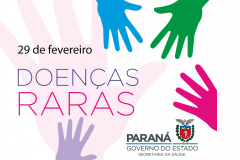 Em homenagem ao Dia Mundial de Doenças Raras, a Secretaria de Estado da Saúde (Sesa), em parceria com a Sejuf (Secretaria de Estado da Justiça, Família e Trabalho), Universidade Federal do Paraná (UFPR), e associações e grupos de apoio às Doenças Raras, promove uma caminhada em Curitiba neste sábado (29), no centro de Curitiba. O objetivo do encontro é a conscientização sobre doenças raras.  -  Curitiba, 28/02/2020  -  Foto/Arte: Divulgação SESA