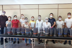Penitenciária de Londrina produz máscaras para hospitais. Foto:DEPEN