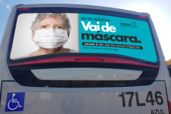 Campanha vai incentivar uso de máscaras nos ônibus. Foto: Comec