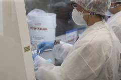 O Governo do Estado está ampliando testagem para a Covid-19 no Paraná. O processo iniciado nos últimos dias será reforçado ao longo das próximas semanas. A estratégia ajuda na identificação e controle do novo coronavírus e passa pela distribuição de 230 mil testes rápidos aos municípios, além do aumento da capacidade de diagnóstico por meio do RT-PCR, considerado padrão ouro pela Organização Mundial da Saúde (OMS). Foto: Geraldo Bubniak/AEN