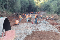 Pavimentação de estrada rural fortalece agroindústria familiar em Prudentópolis.Foto: SEAB