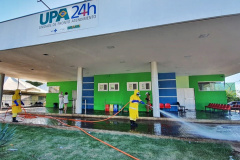 Sanepar mantém desinfecção de hospitais e asilos no Norte. Foto: Sanepar