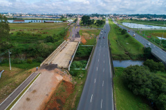 Governo retoma obra da ponte sobre o Rio Iguaçu. Foto: Comec