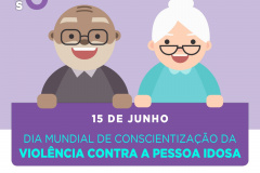 Políticas para a pessoa idosa serão temas de ciclo de palestras. Arte: SEJUF
