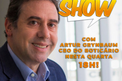 Aula Show: CEO da Boticário, Artur Grynbaum, é o convidado desta semana. Arte:SEED
