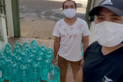 Entidades assistenciais de 212 municípios recebem álcool 70%. Foto:SEJUF