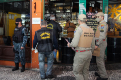 Curitiba, 04 de Julho de 2020. AIFU realiza fiscalização de estabelecimentos comerciais com foco no cumprimento de protocolos sanitários contra a COVID-19. 
