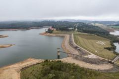  Barragem  depois da estiagem.Foto: Sanepar
