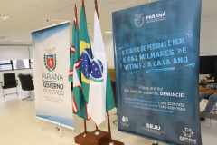 A Secretaria da Justiça, Família e Trabalho do Paraná transmitiu nesta quinta-feira, uma “Live” apresentando o 4º Seminário de Enfrentamento ao Tráfico de Pessoas. FOTO:SEJUF
