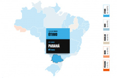 Paraná divulga muito mais que
números no portal do coronavírus. Imagem:https://transparenciainternacional.org.br/ranking/