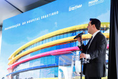 O governador Carlos Massa Ratinho Junior participou nesta terça-feira (01), em Curitiba, da inauguração do Erastinho, o primeiro hospital oncopediátrico do Sul do País. 