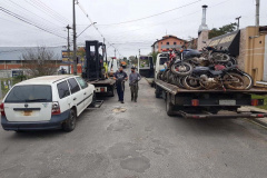 139 veículos são retirados do pátio da Delegacia de Campo Largo
. Foto:SESP