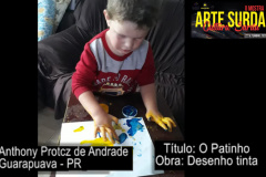 Em Guarapuava, na região oeste do estado, o CAS - Centro de Apoio ao Surdo e aos Profissionais de Educação de Surdos do Paraná, em parceria com a Universidade Estadual do Centr Oeste (Unicentro) - Campus Irati, organizou uma mostra de arte, com o tema ‘cultura surda’, como explica Jiane Ribeiro Cwick, coordenadora do CAS Regional Oeste Guarapuava