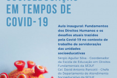 O curso “Ciclo de Formação: a Socioeducação em tempos da Covid-19”, começa nesta quarta-feira (30) e será realizado durante os próximos dois meses.
