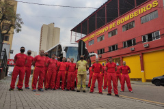 Bombeiros renovam equipes que estão no combate ao incêndio florestal no Mato Grosso do Sul. Foto: SESP