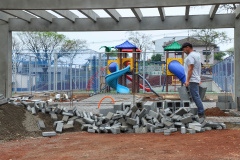 Obras iniciadas antes do período eleitoral têm continuidade. Foto: José Fernando Ogura/AEN