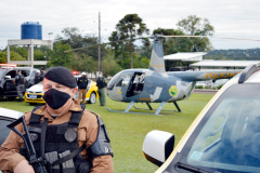 Megaoperação Metrópolis recebe apoio aéreo e do BOPE nas ações no Oeste e Sudoeste do estado. Foto:SESP