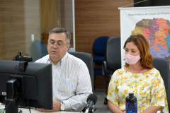 Mais de 200 pessoas acompanharam a live que comemorou a Semana Estadual de Saúde Bucal. Promovido pela Secretaria de Estado da Saúde, o evento virtual teve a participação de profissionais de diversas áreas da secretaria estadual, secretários municipais de saúde de todo o Estado e diretores e servidores das 22 Regionais de Saúde do Paraná. Foto: Américo Antonio/SESA