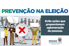 Todos devem cumprir medidas sanitárias durante a campanha eleitoral. Imagem:SESA