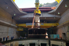 Turbina da Usina Foz do Areia é desmontada para substituição. Foto: Copel
