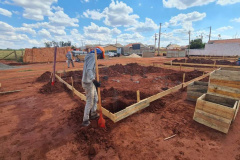 Avançam as obras de moradias populares em Itaguajé e Flórida. Foto: Cohapar