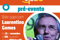 Festa Literária da Biblioteca terá o escritor Laurentino Gomes. Imagem:SECC