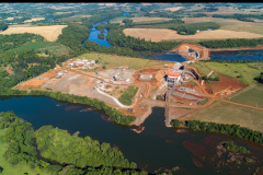 PCH Bela Vista tem mais de 80% das obras concluídas. Foto:Copel