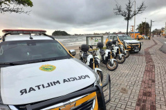 PM faz balanço das ações ostensivas no Litoral durante feriado de Natal. Foto:PMPR