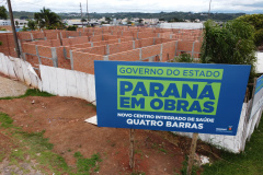 Obra do Centro Integrado de Saude em Quatro Barras. 05/01/2021 - Foto: Geraldo Bubniak/AEN