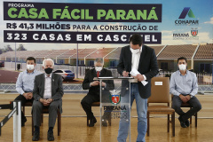 CURITIBA - 13-01-2021 - Governador Carlos Massa Ratinho Junior, lança o programa Casa Fácil Paraná. Foto: Jonathan Campos/AEN