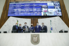 Governador Carlos Massa Ratinho Junior na Assembleia Legislativa do Estado do Paraná  -  Curitiba, 02/02/2021  -  Foto: Jonathan Campos/AEN