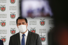 O governador Carlos Massa Ratinho Júnior confirmou nesta terça feira (2), durante a abertura dos trabalhos do Legislativo Estadual, que o Governo do Paraná vai cancelar o ponto facultativo do Carnaval deste ano para todo o Poder Executivo.Foto: Jonathan Campos/AEN