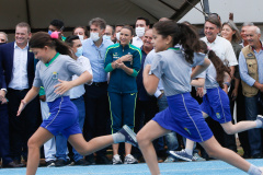 Goverador Carlos Massa Ratinho Junior e Presidente da Republica Jair Bolsonaro, inauguram Centro Nacional de Treinamento e Atletismo de CascavelFoto Gilson Abreu/AEN